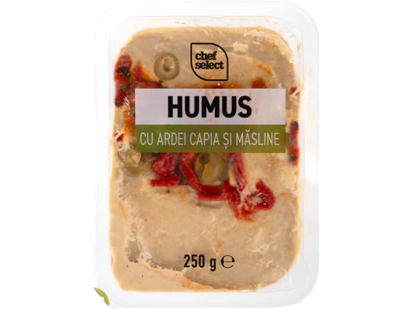 HUMUS CU ARDEI SI MASLINE 250G