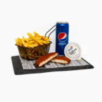 SNITEL DE PUI 120G + CARTOFI PRAJITI 100G +PEPSI 0,5L