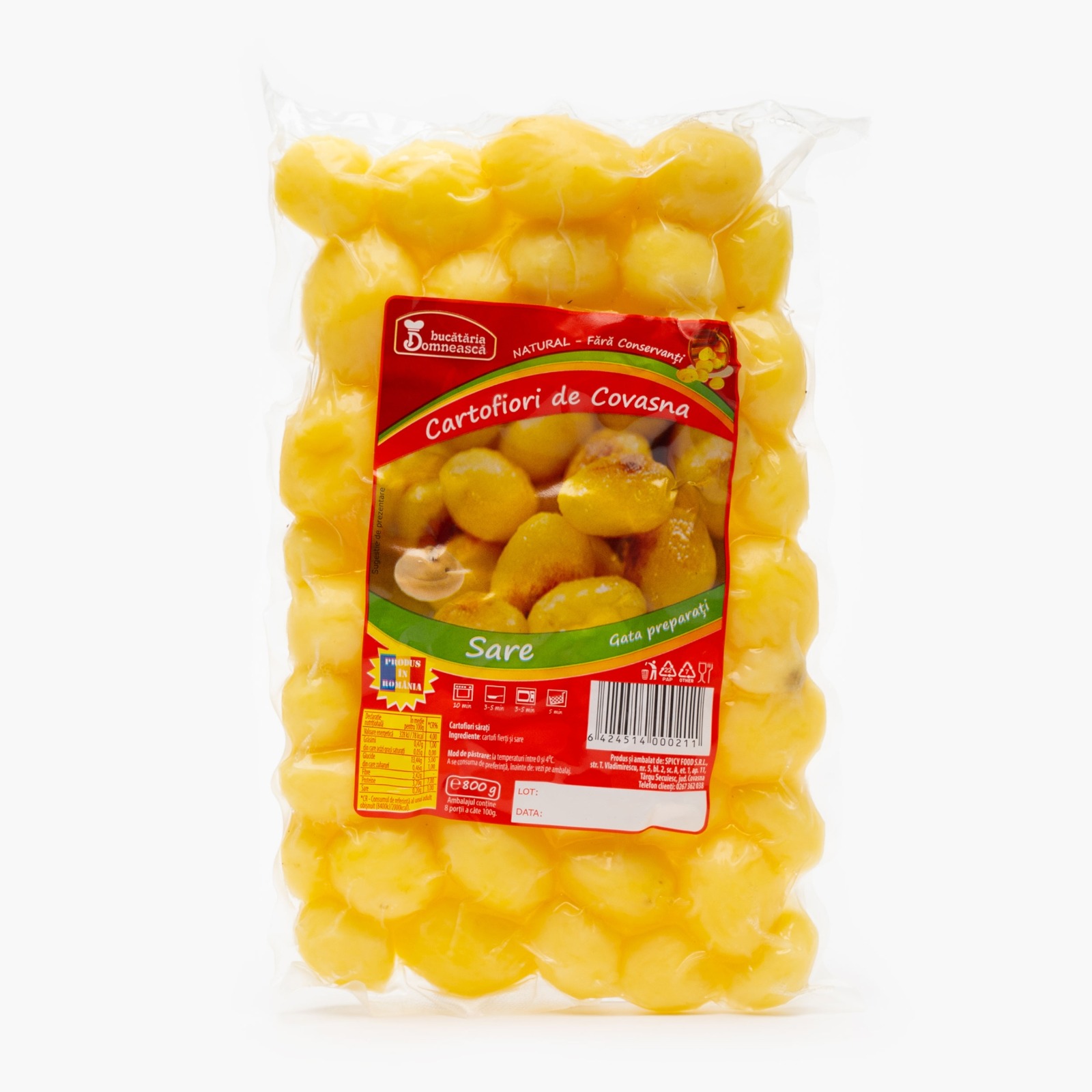 CARTOFI FIERTI CU SARE 800G