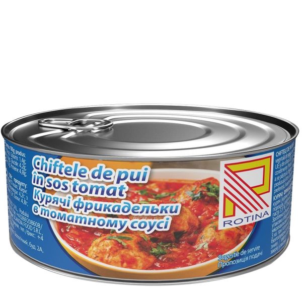 CHIFTELE DE PUI IN SOS TOMAT CONSERVA 300G
