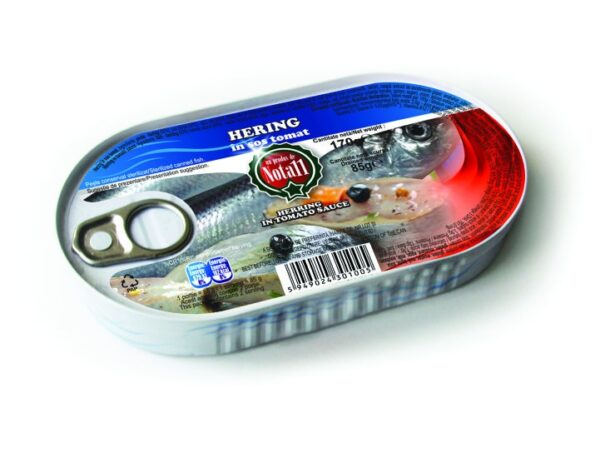 HERING IN SOS TOMAT SI ULEI 170G