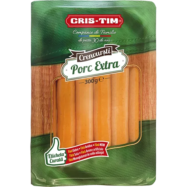 CRISTIM CRENVURSTI PORC EXTRA 300G