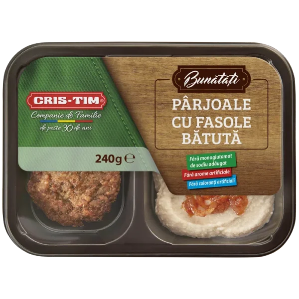 PARJOALE CU FASOLE BATUTA 250G CRISTIM