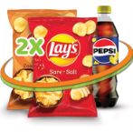 OFERTA 2 X LAY'S 125G + PEPSI 0,5L