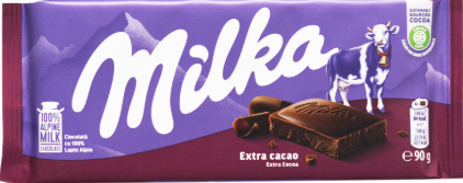 MILKA CIOCOLATA EXTRA CACAO 90G
