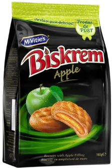 BISKREM BISCUITI MERE 160G