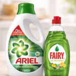 PROMOTIE ARIEL DETERGENT LICHID 900ML + FAIRY 450ML