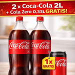 PROMOTIE 2XCOCA COLA 2L + COLA ZERO 0.33L GRATIS