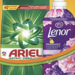 PROMOTIE ARIEL DETERGENT AUTOMAT 2.6 KG+ LENOR BALSAM 1239ML