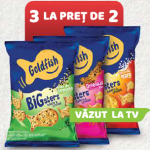 PROMOTIE GOLDFISH BISCUITI 80G 3 LA PRET DE 2