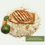 OREZ BASMATI CU PULPA PUI LA GRATAR MOLDOVA 250G HIGH PROTEIN